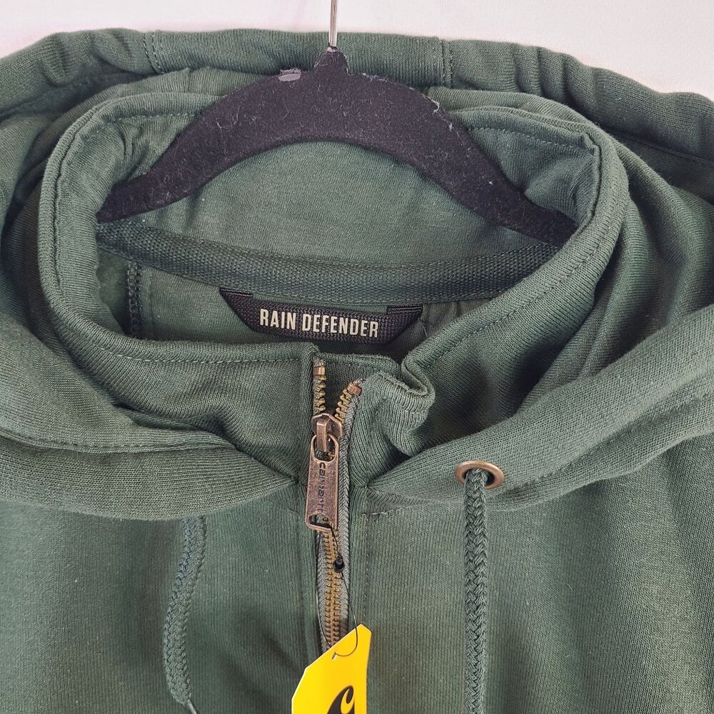 Carhartt Rain Defender Loose Fit Heavyweight Quarter-Zip Sweatshirt Green Sz XL - Picture 4 of 8
